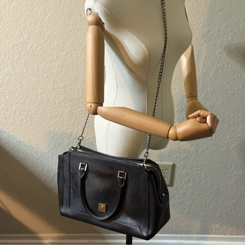 💎MCM DARK NAVY BLUE SAFFIANO LEATHER LAPTOP BAG💎 - Picture 16 of 16